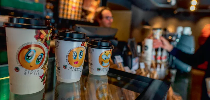Brew Mood’s mugs with different emojis to cater to ‘How do you feel today?’ © Brew Mood Coffee & Tea