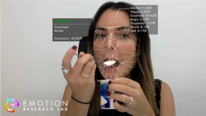 Using technology to analyse facial emotions and subsequently consumer reaction from consumption of different foods